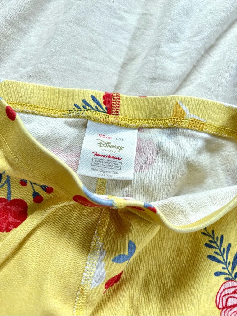 Hanna Anderson HannaJams Disney Belle Beauty & The Beast Pajama Set size 8 - Picture 7 of 8